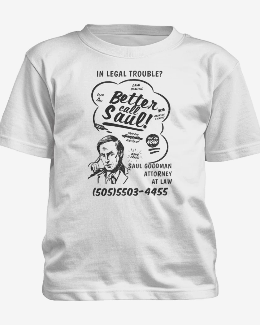 Polera de niño Blanco de Call Saul