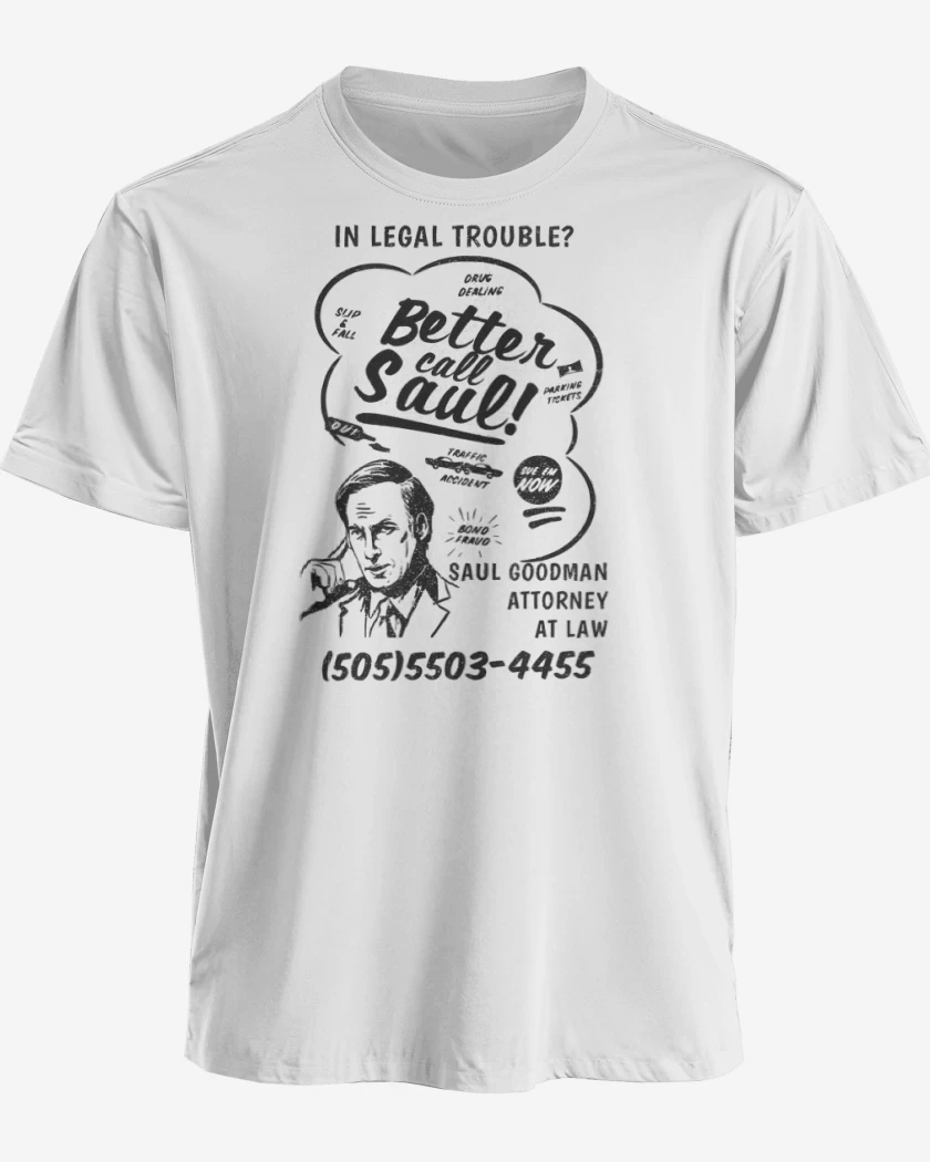 Polera premium Blanco de Call Saul