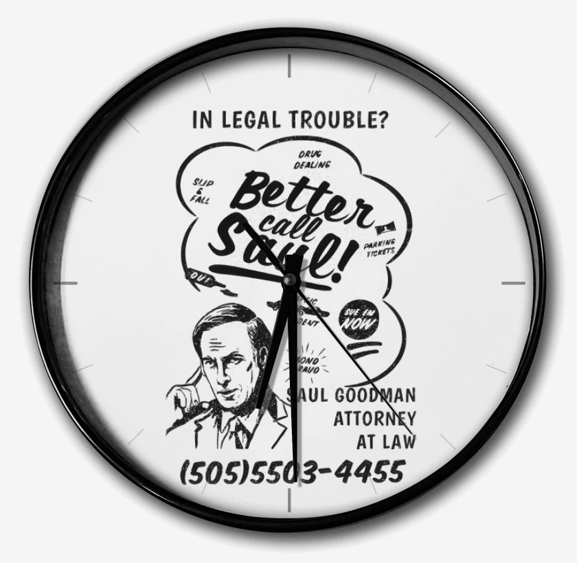 Reloj Blanco de Call Saul