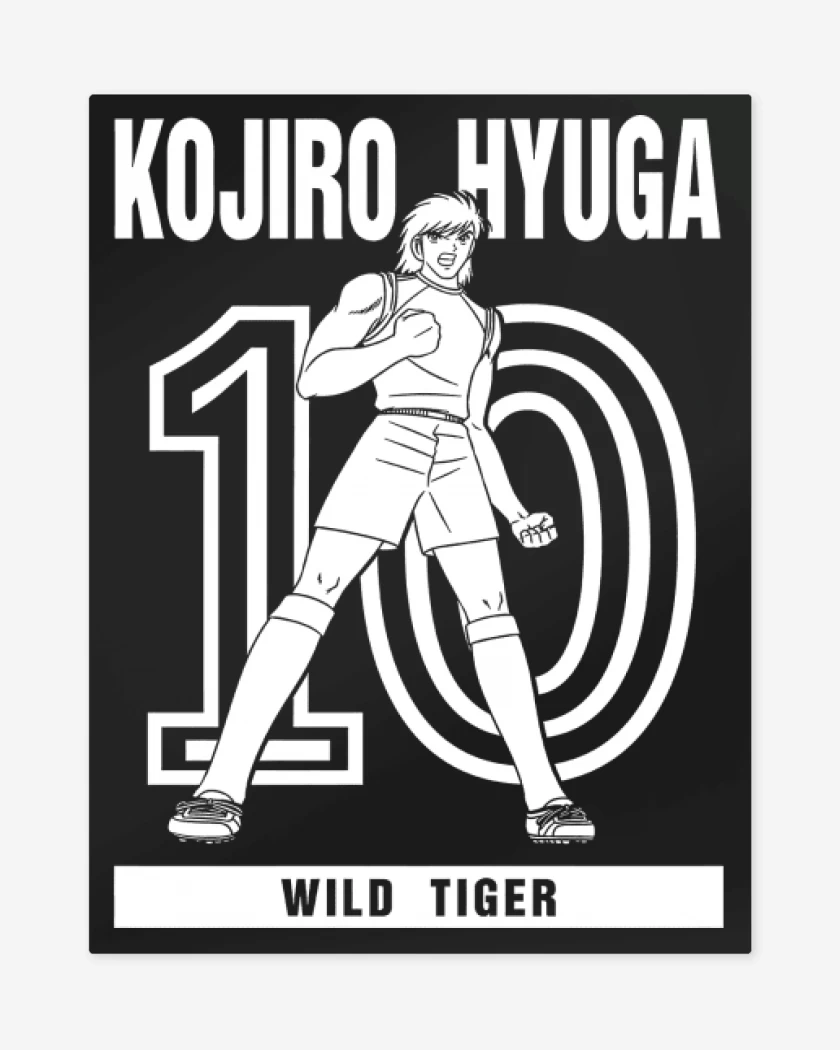 Print metalico Negro de Hyuga 