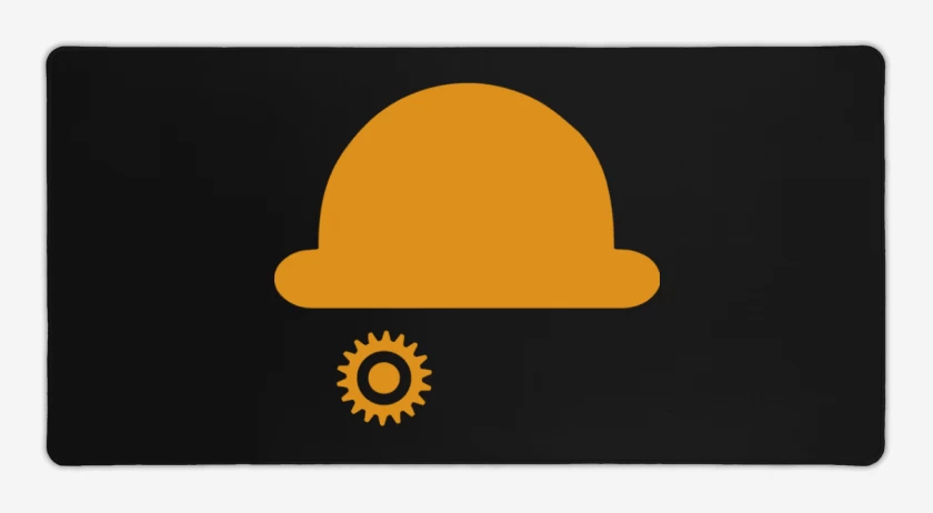 Mouse pad Gamer Naranja mencanica