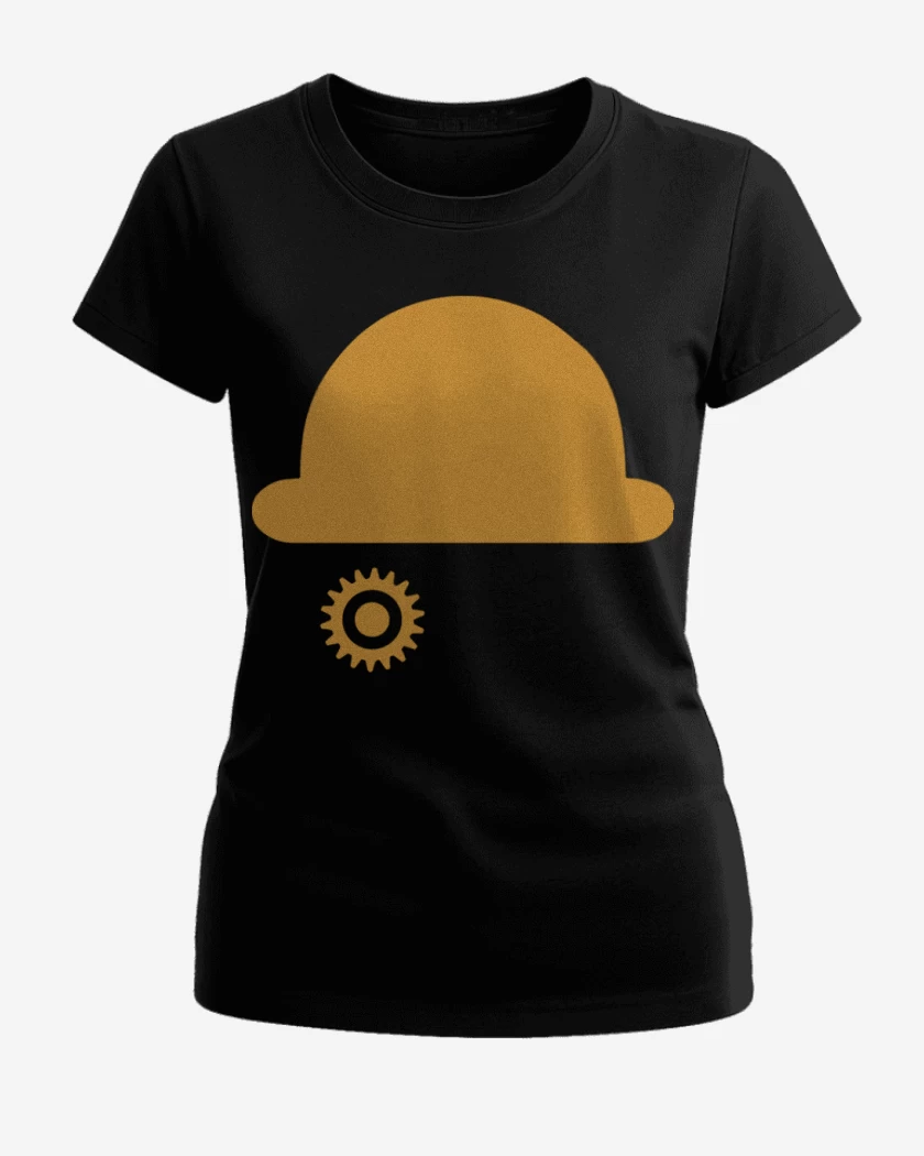 Polera de Mujer Negro de Naranja mencanica