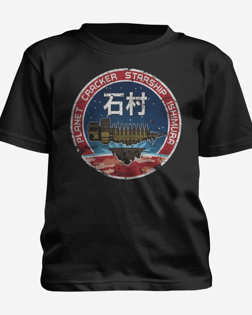 Polera de niño Negro de Tripulación Ishimura  