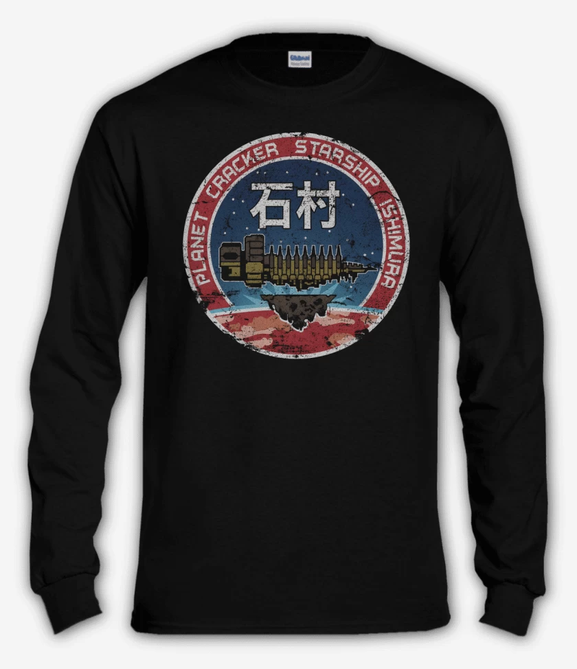 Polera manga larga Negro de Tripulación Ishimura  