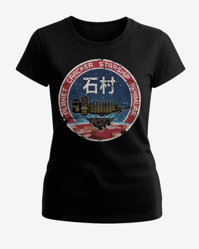 Polera de Mujer Negro de Tripulación Ishimura  