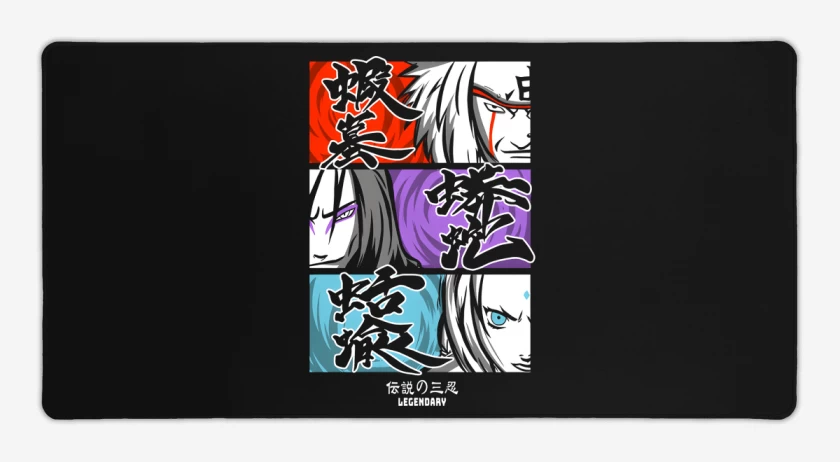 Mouse pad Gamer Negro de Senin Legendarios