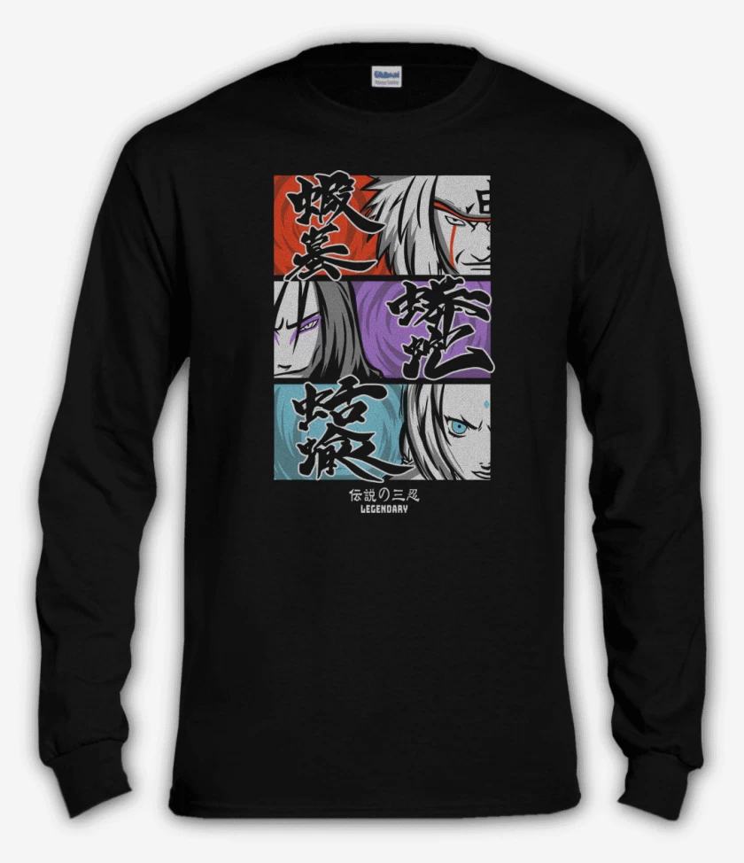 Polera manga larga Negro de Senin Legendarios