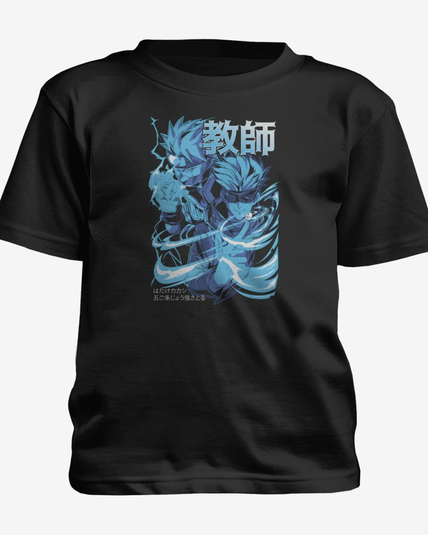 Polera de niño Negro de Kakashi Gojo