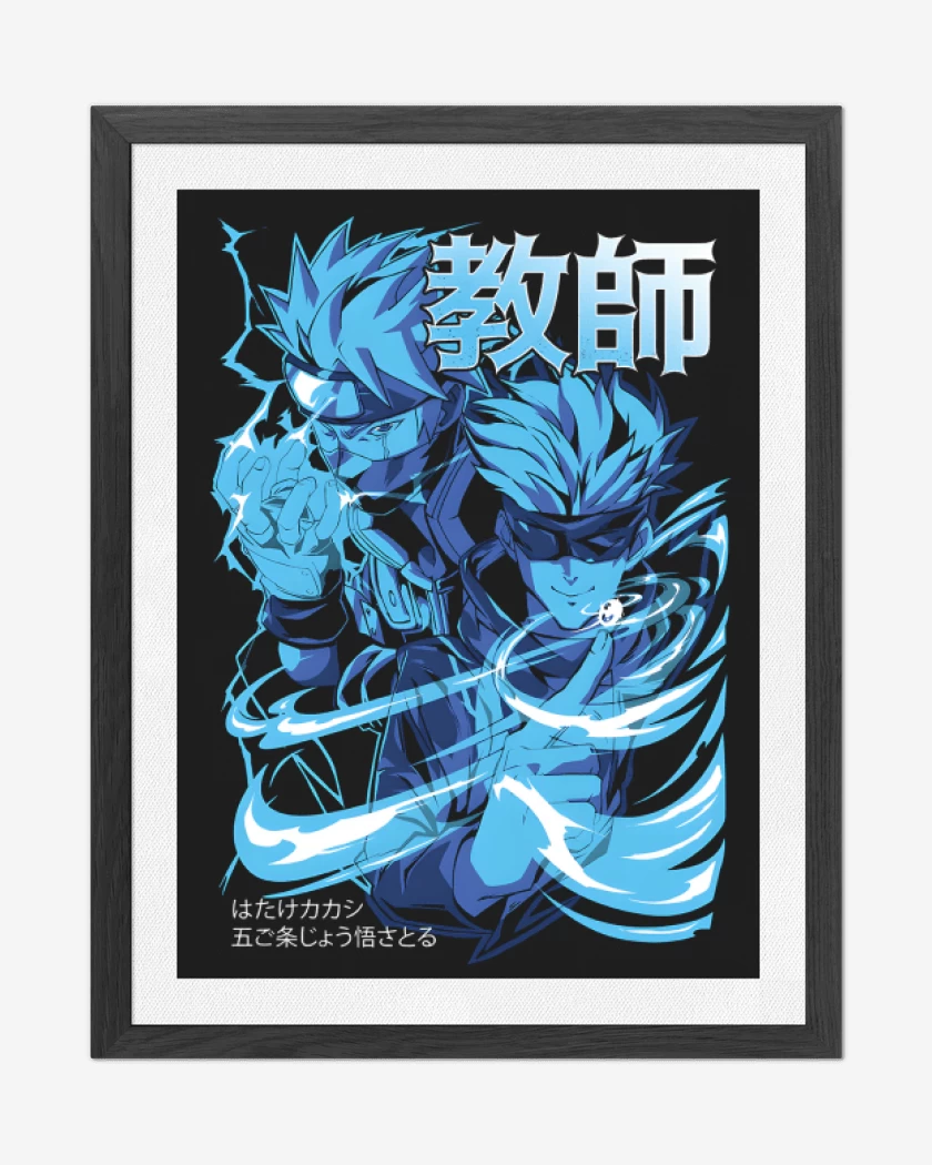 Cuadro decorativo Negro de Kakashi Gojo