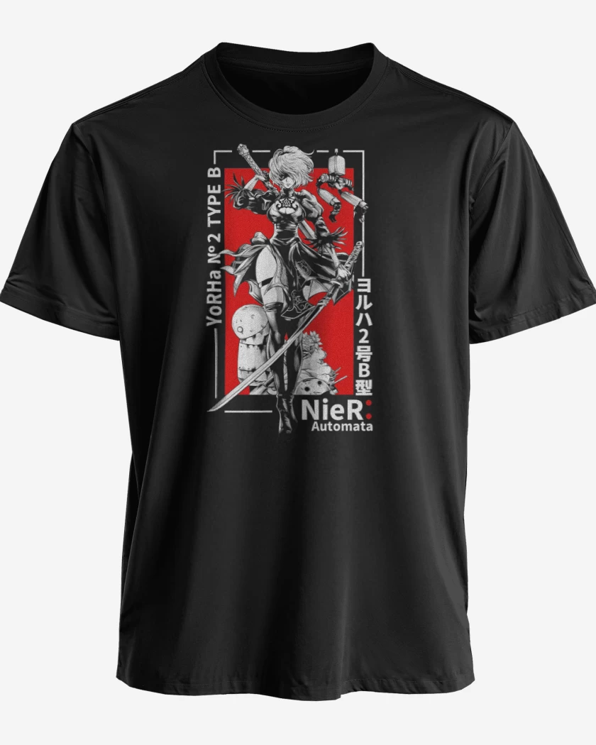 Polera premium Negro de YoRHa