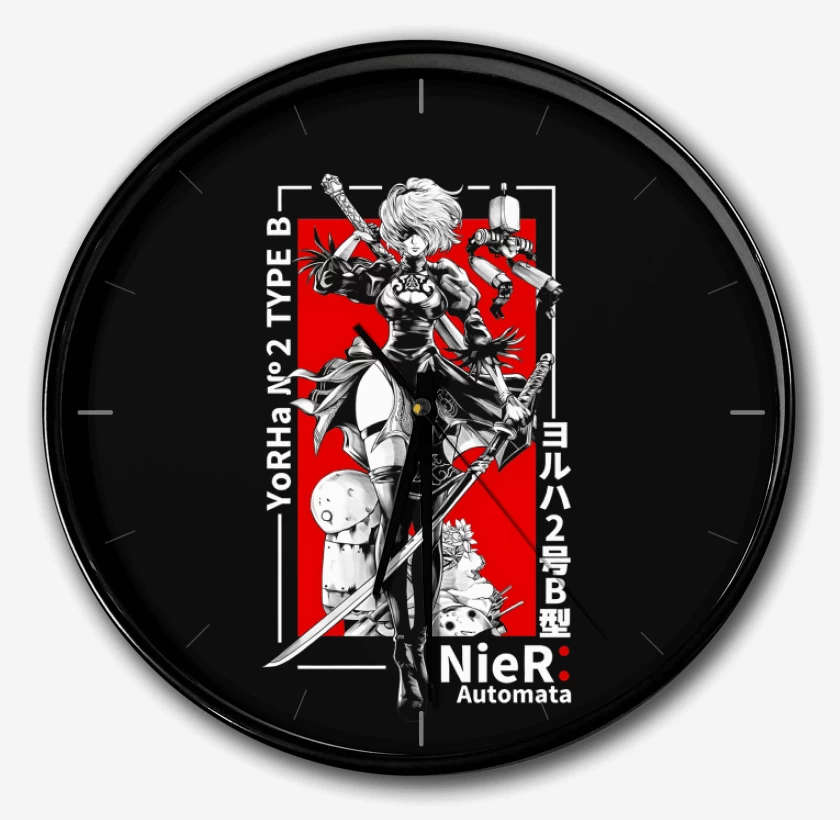 Reloj Negro de YoRHa