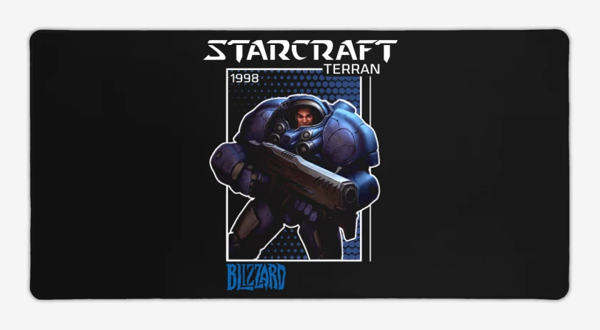 Mouse pad Gamer Negro de Terran 