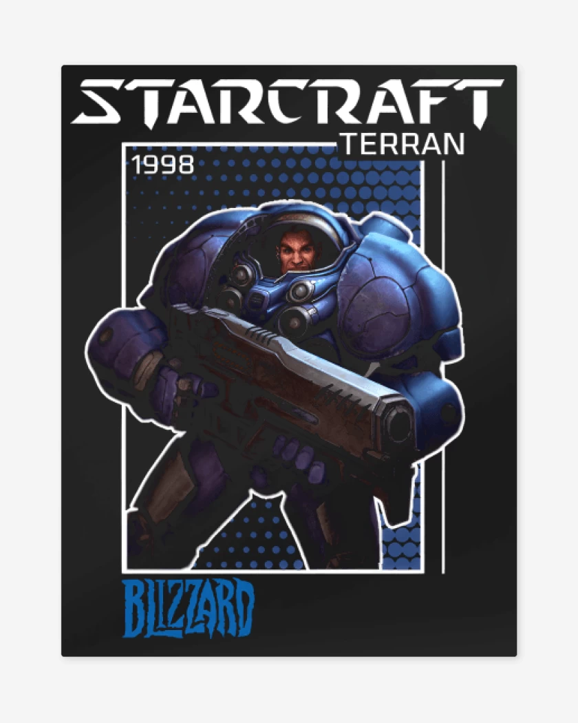 Print metalico Negro de Terran 