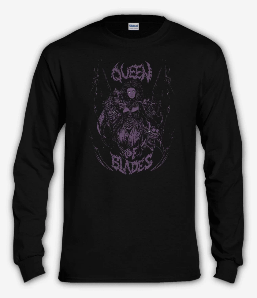 Polera manga larga Negro de Queen of Blades
