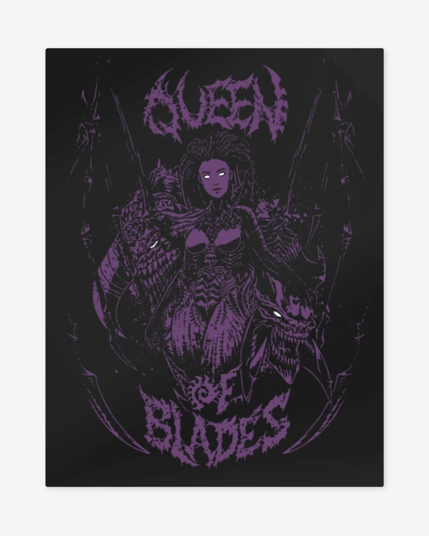 Print metalico Queen of Blades