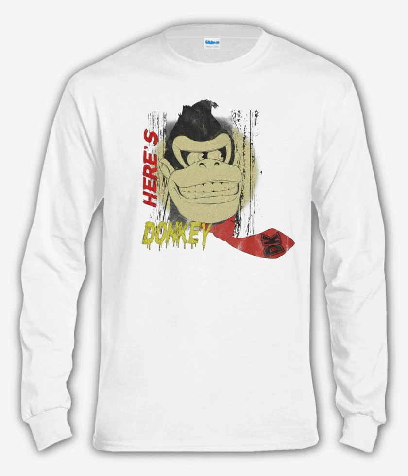 Polera manga larga Blanco de Heres Donkey