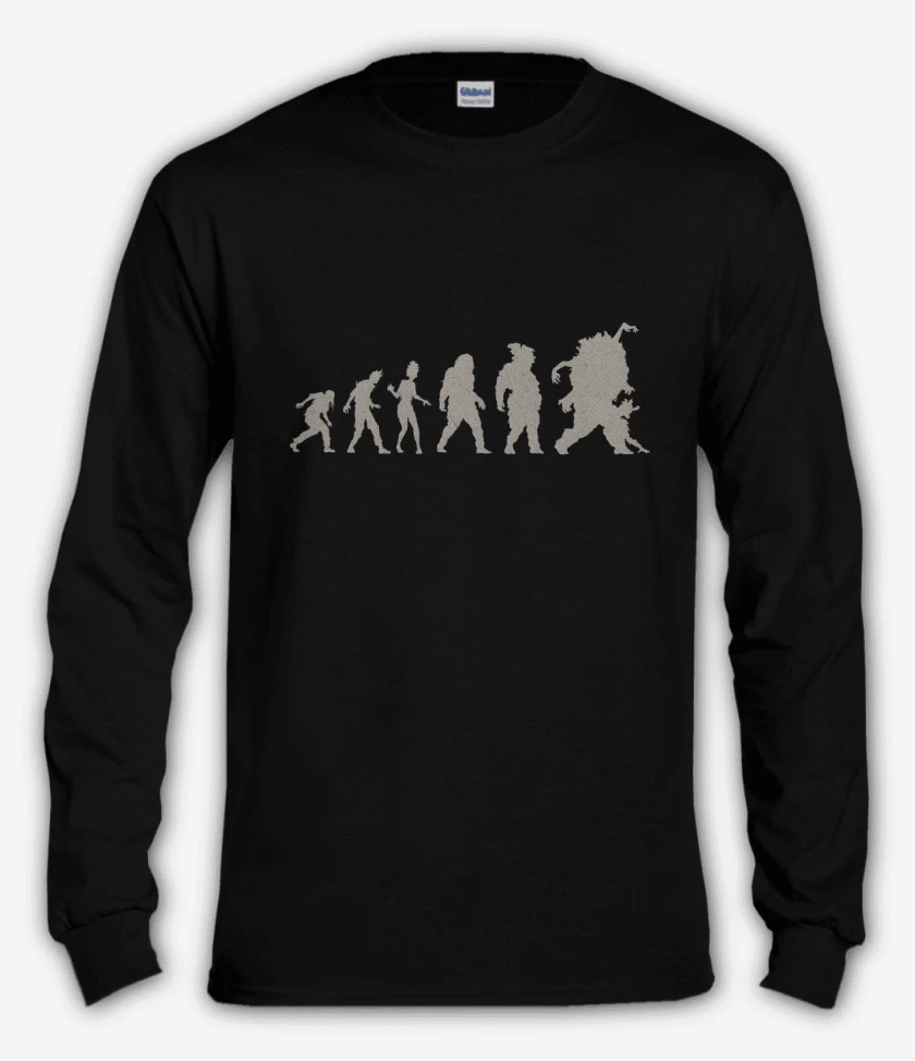 Polera manga larga Negro de Infectaditos