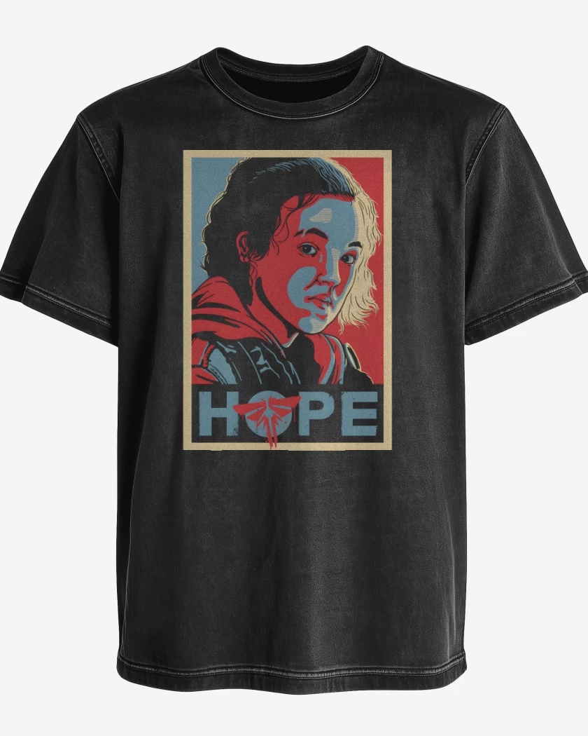 Polera desgastada Negro de La Última Esperanza 