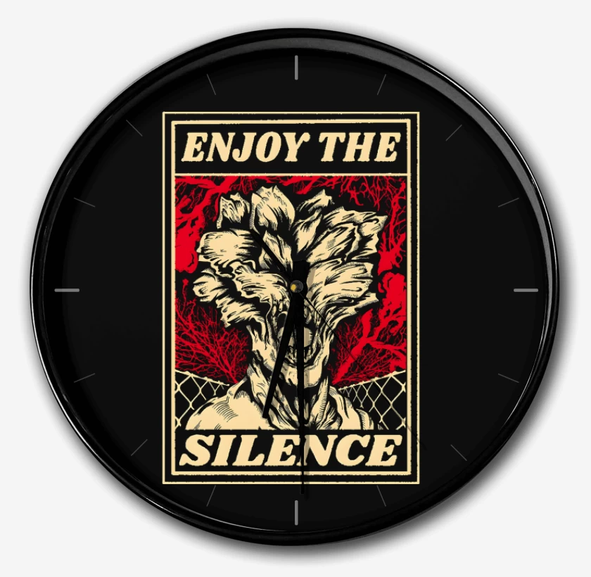 Reloj Negro de Enjoy the Silence