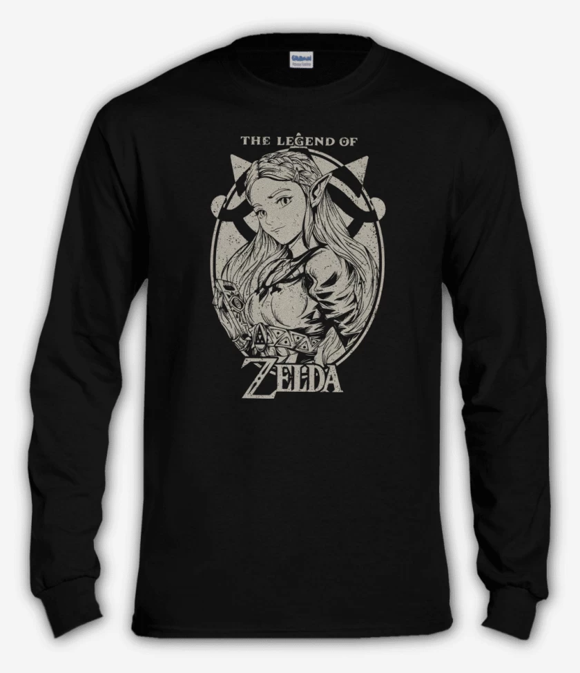 Polera manga larga Negro de La Leyenda de Zelda