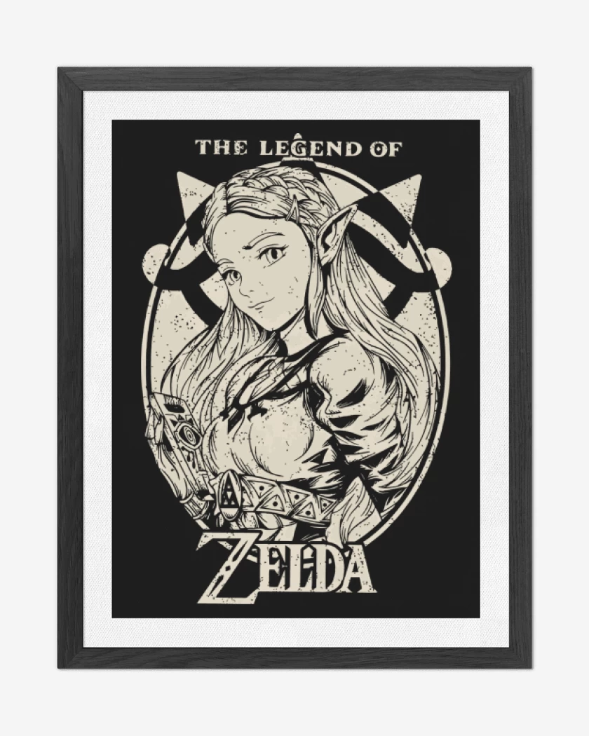 Cuadro decorativo Negro de La Leyenda de Zelda