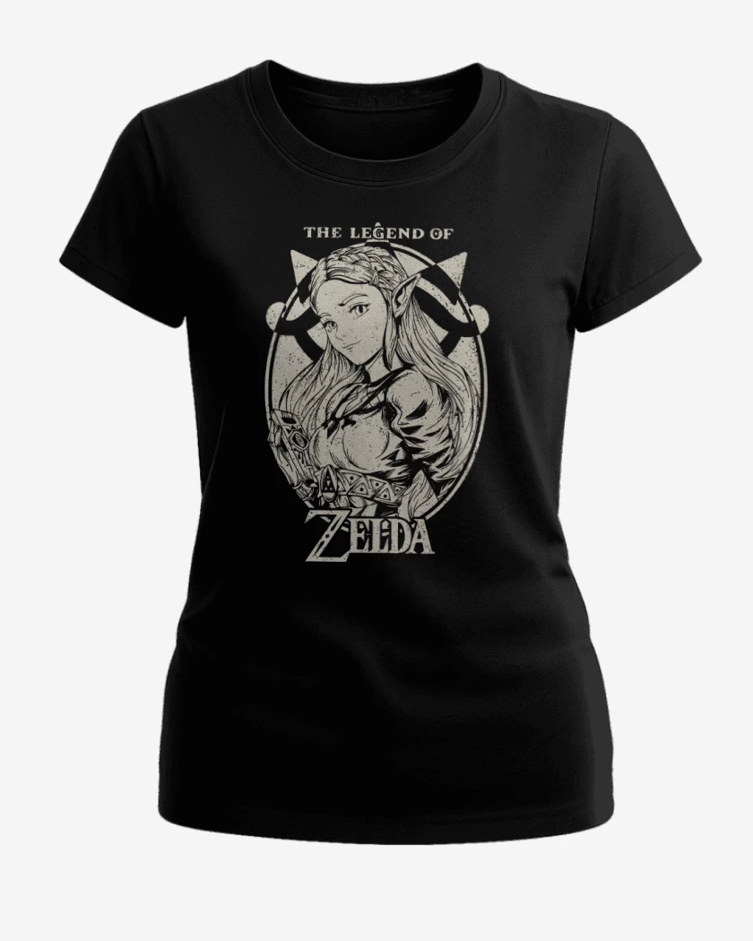 Polera de Mujer Negro de La Leyenda de Zelda