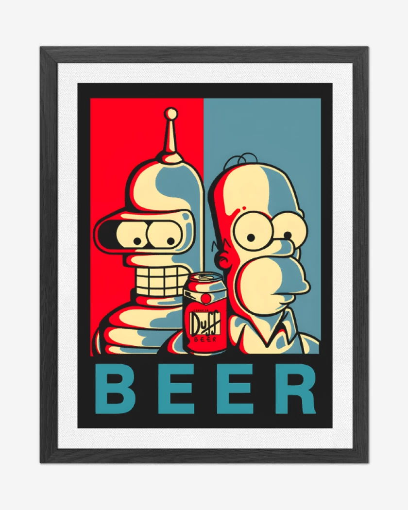 Cuadro decorativo Beer Groening