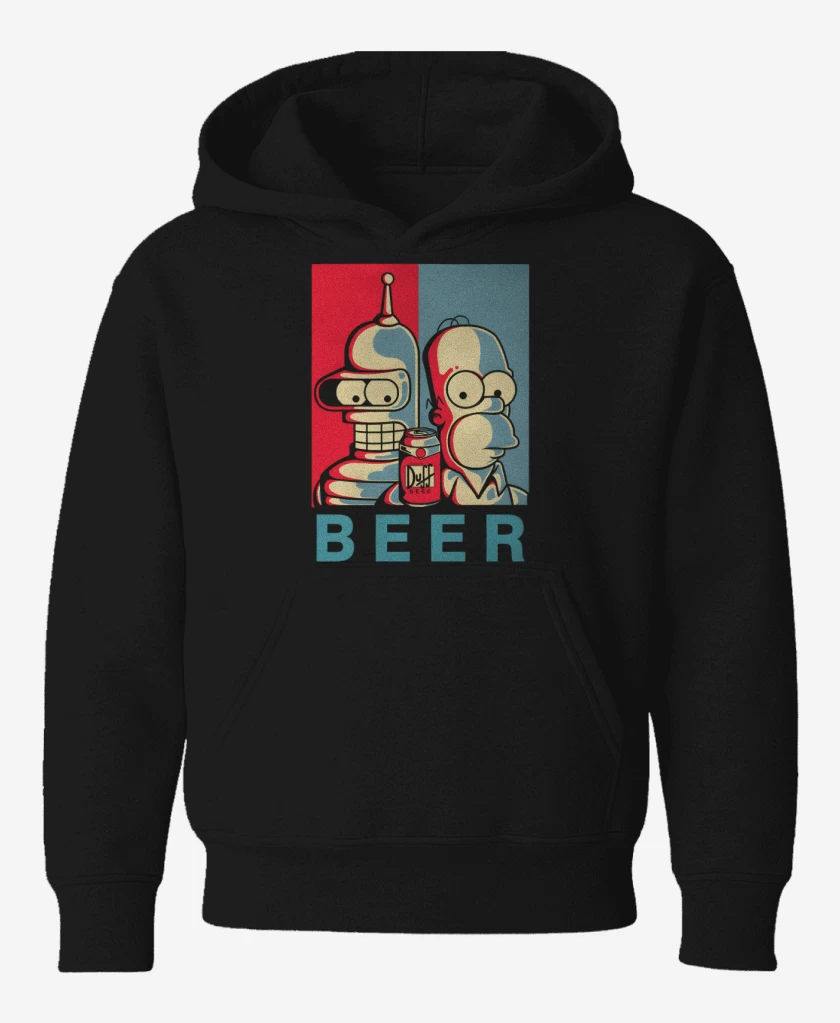 Poleron de niño Negro de Beer Groening