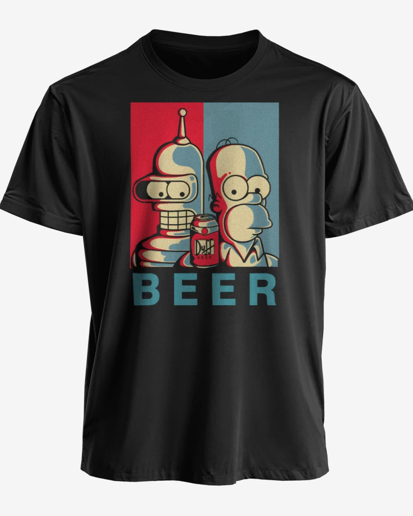 Polera premium Negro de Beer Groening