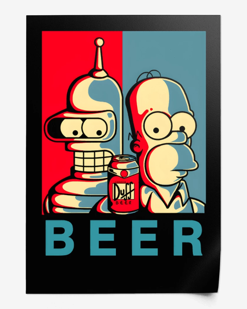 Print Beer Groening