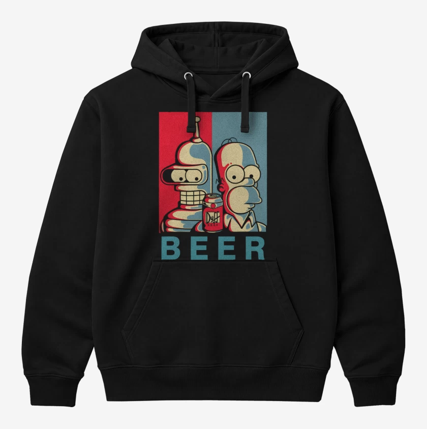 Polerón Canguro Beer Groening