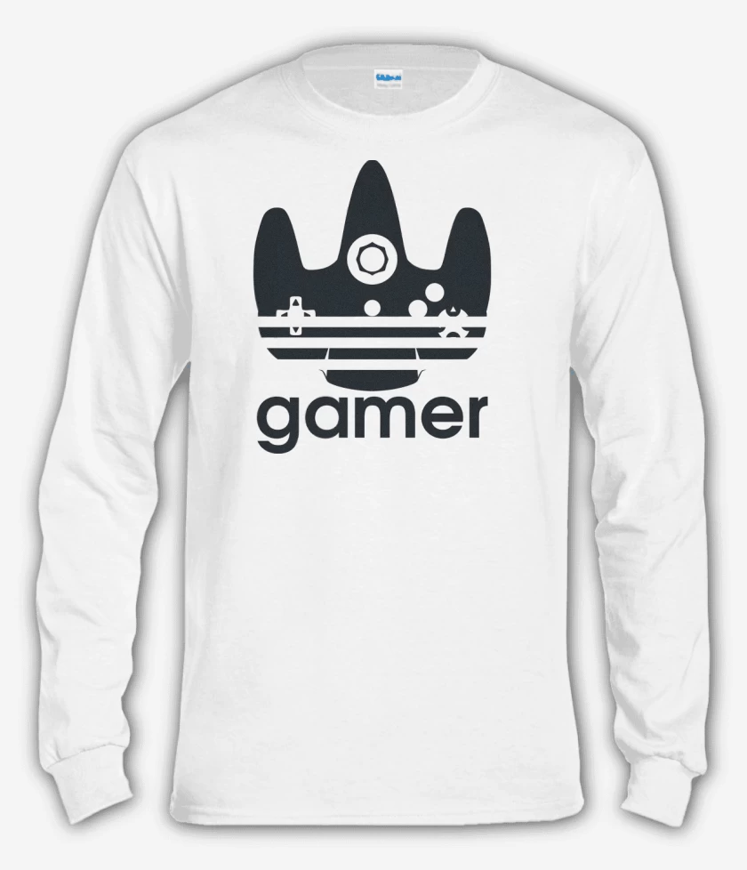 Polera manga larga Blanco de Gamerboy