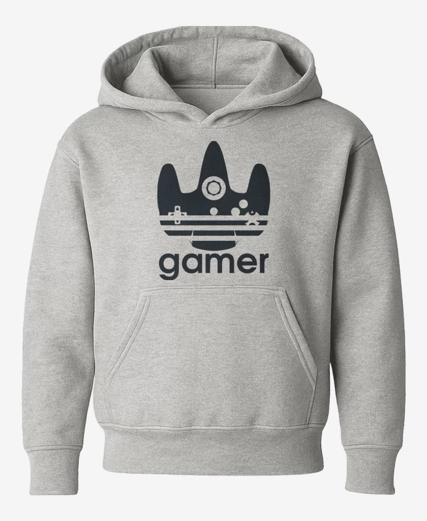 Poleron de niño Gris Melange de Gamerboy