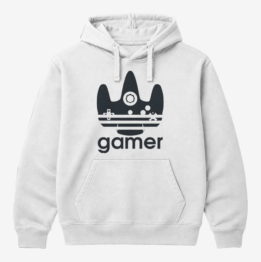 Polerón Canguro Blanco de Gamerboy
