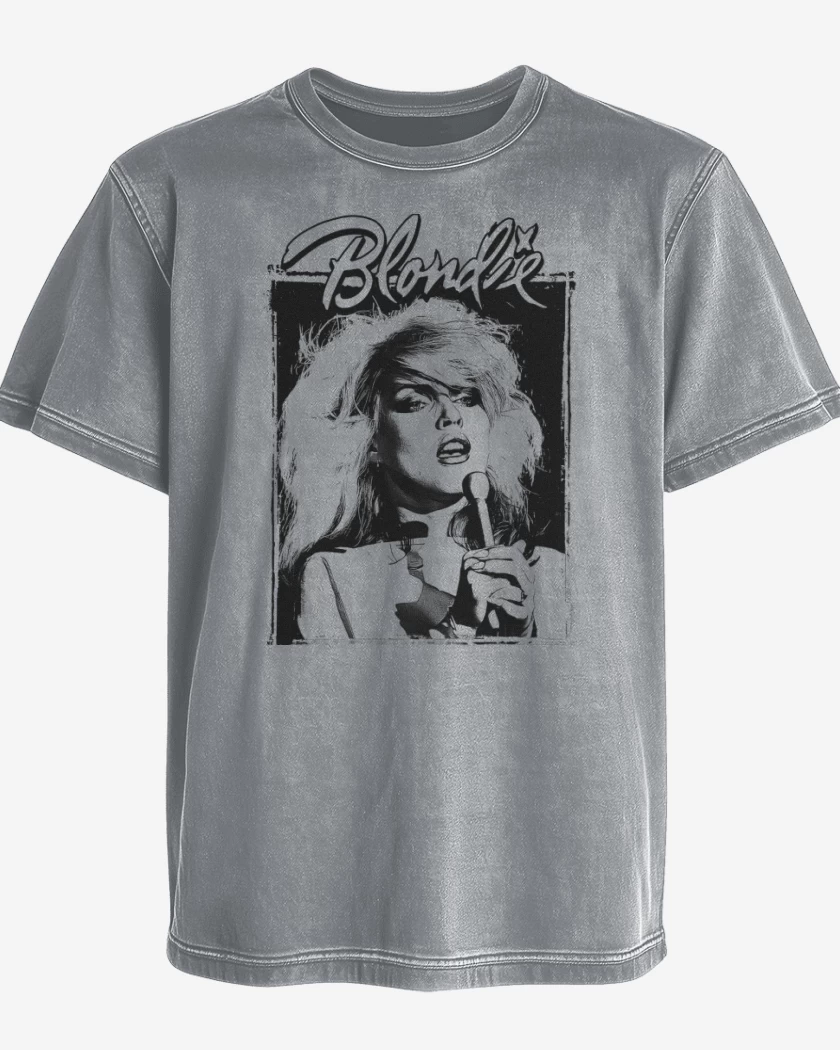 Polera desgastada Gris Melange de Blondie II