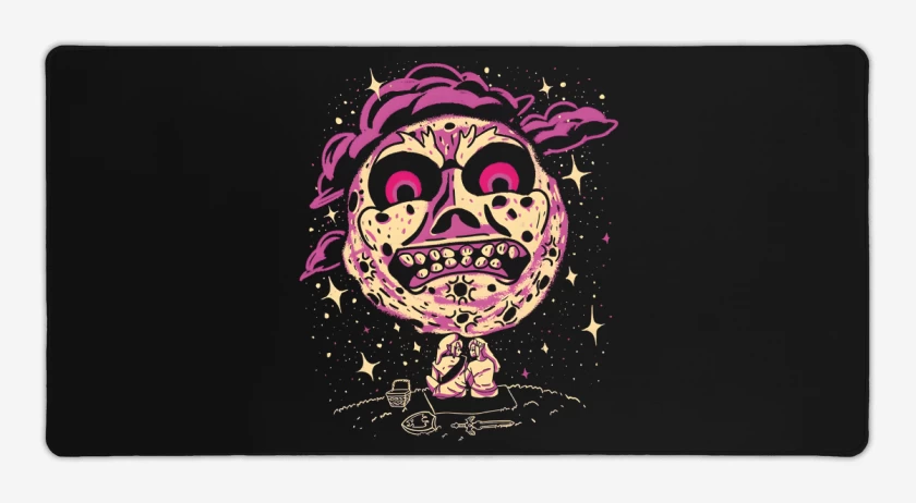 Mouse pad Gamer Negro de A Luz de la Luna