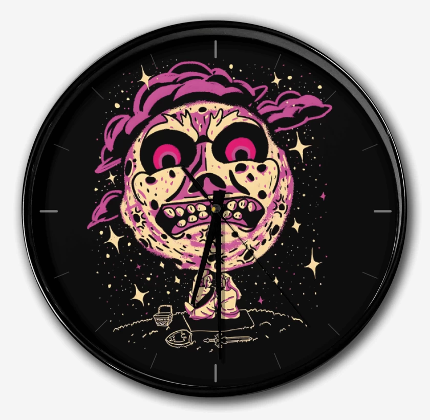 Reloj Negro de A Luz de la Luna