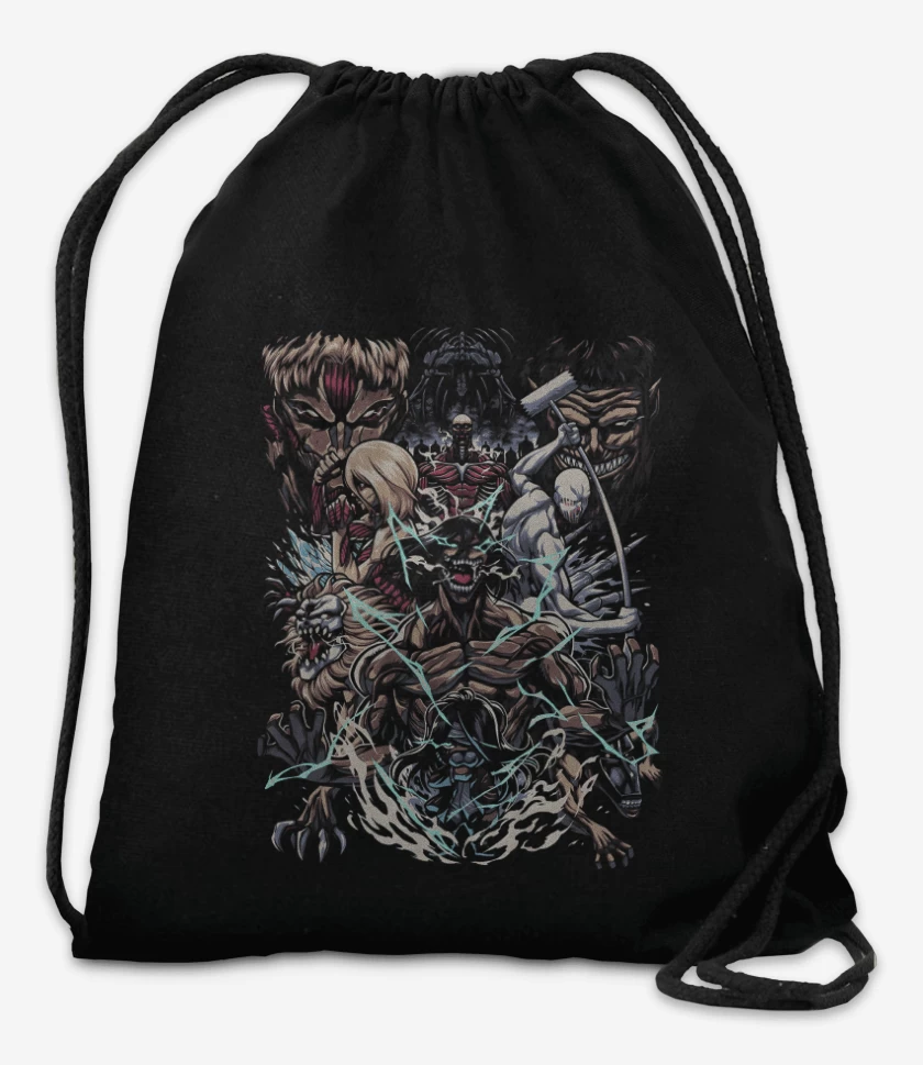 Mochila Negro de Furia de Titanes