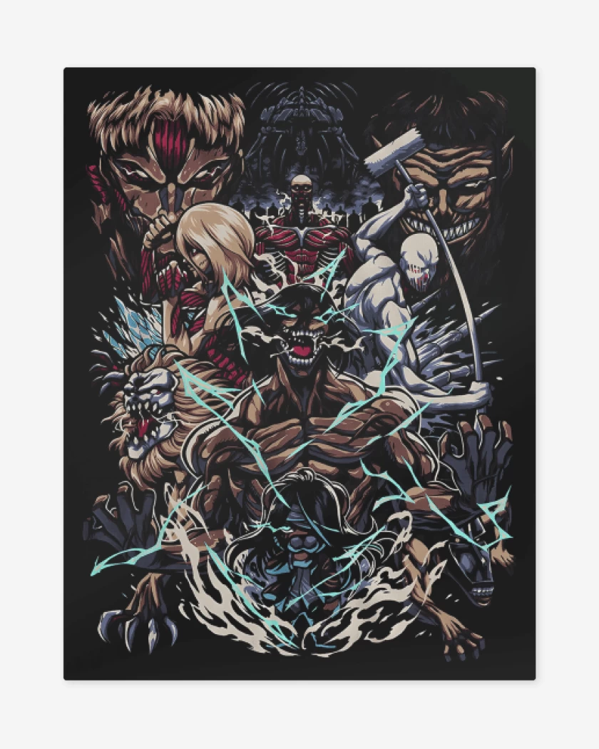 Print metalico Negro de Furia de Titanes