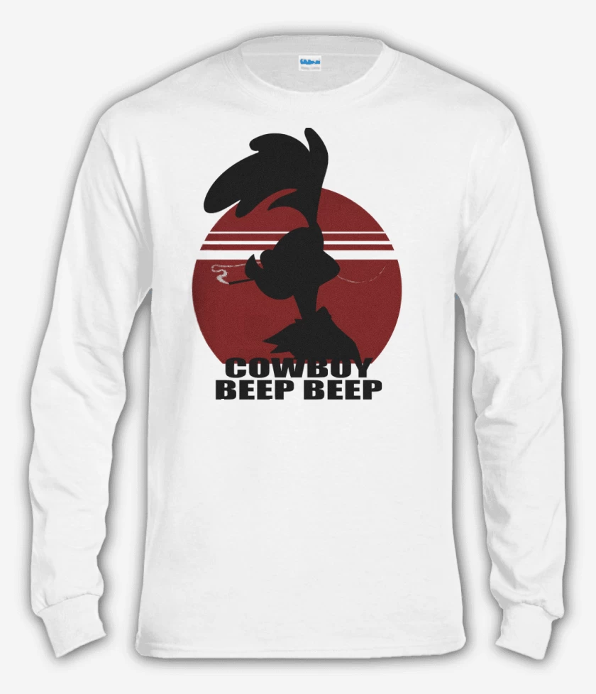Polera manga larga Blanco de Cowboy Beep Beep