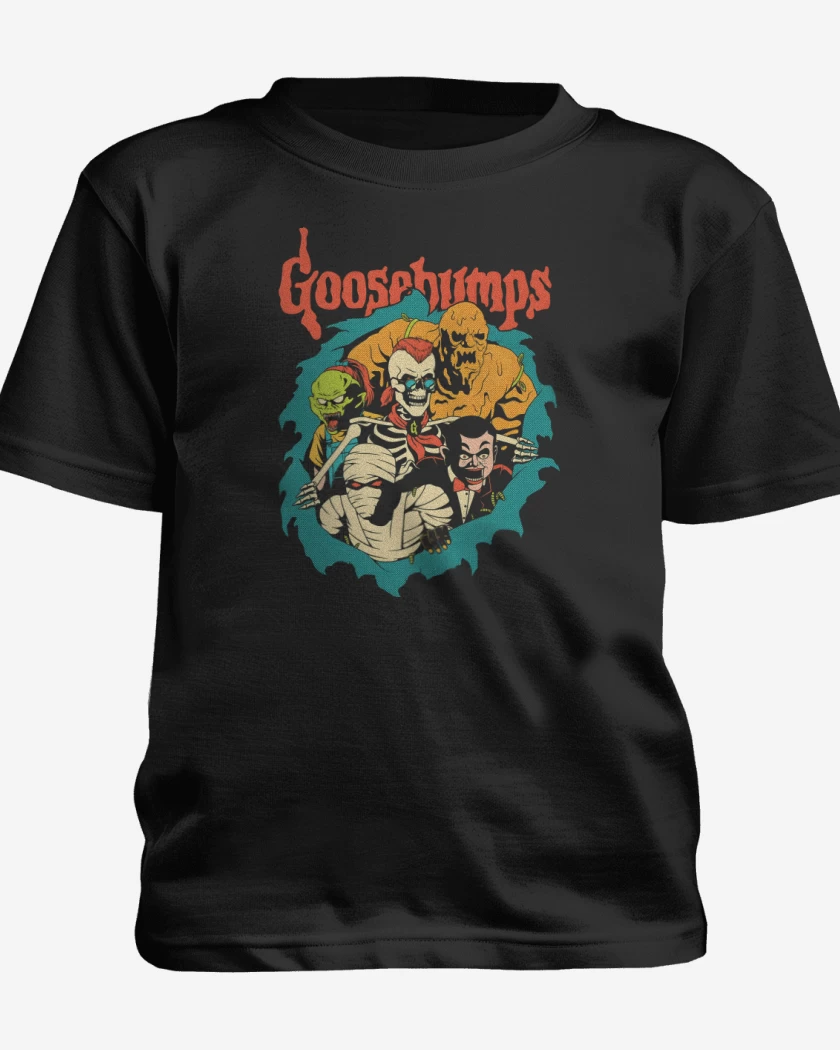 Polera de niño Negro de Escalofríos