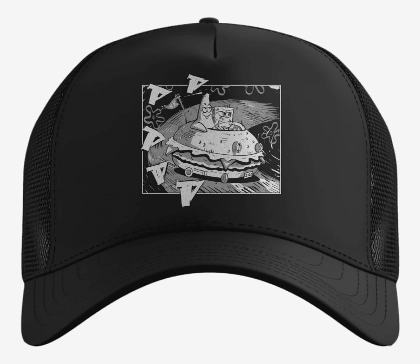 Gorro Negro de Initial Esponja