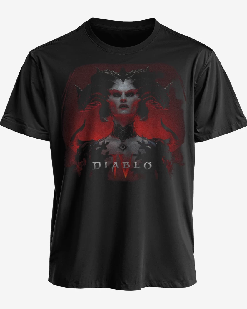 Polera premium Negro de Diablo IV