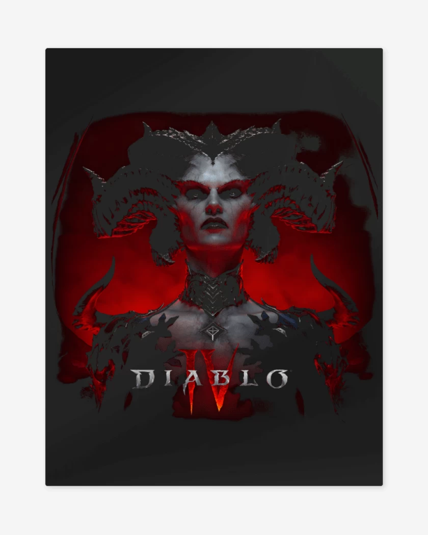 Print metalico Diablo IV