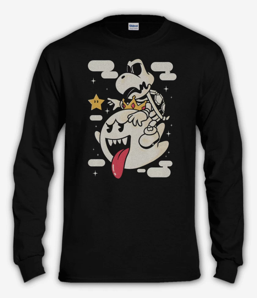 Polera manga larga Negro de El Rey de la Muerte