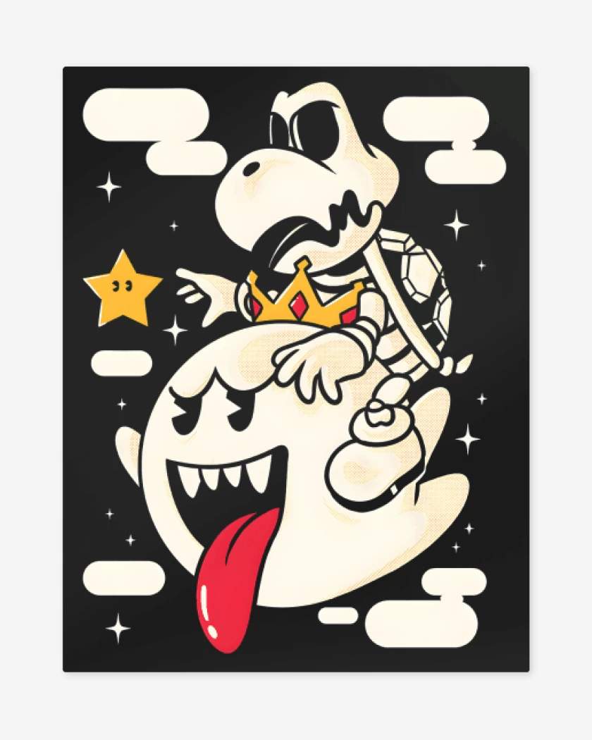 Print metalico Negro de El Rey de la Muerte