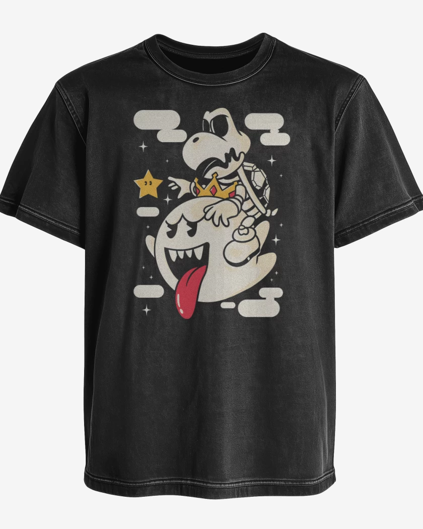 Polera desgastada Negro de El Rey de la Muerte