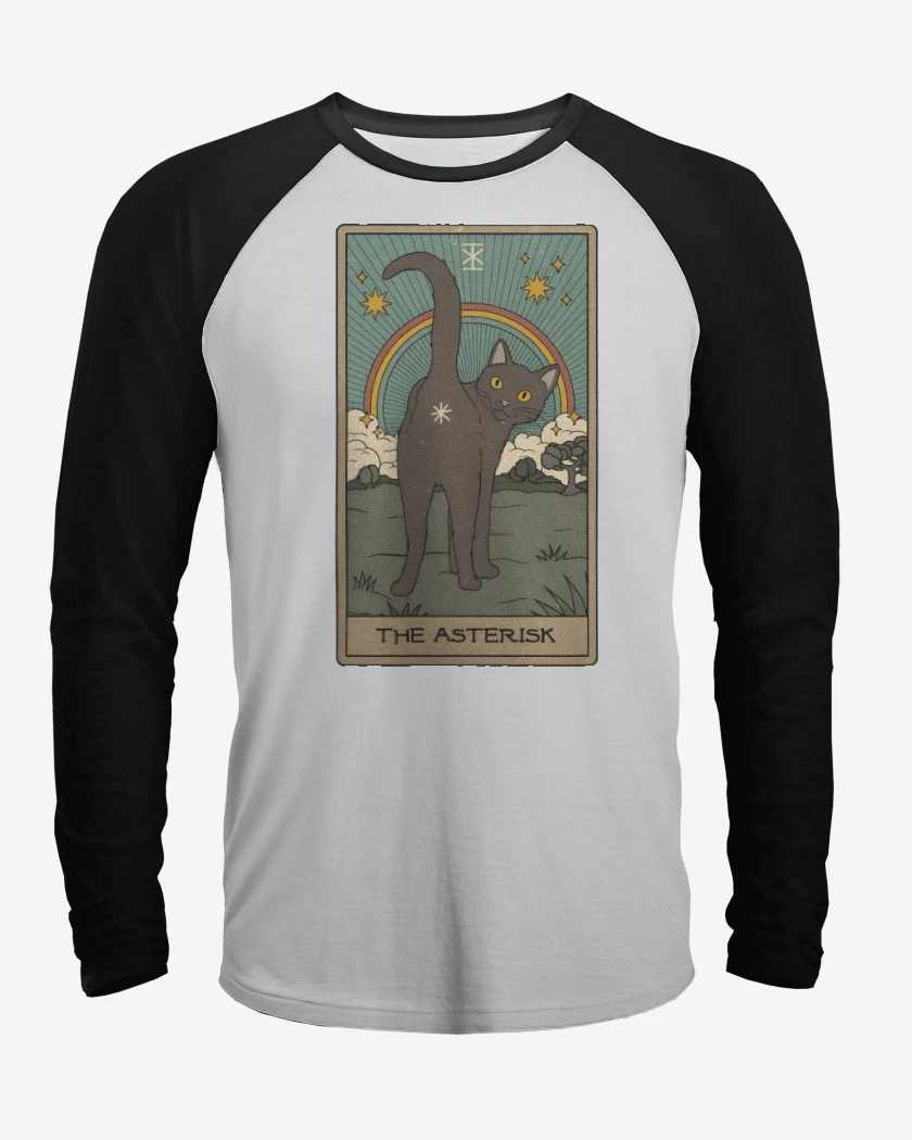 Polera Raglan Gatito Asterisco 