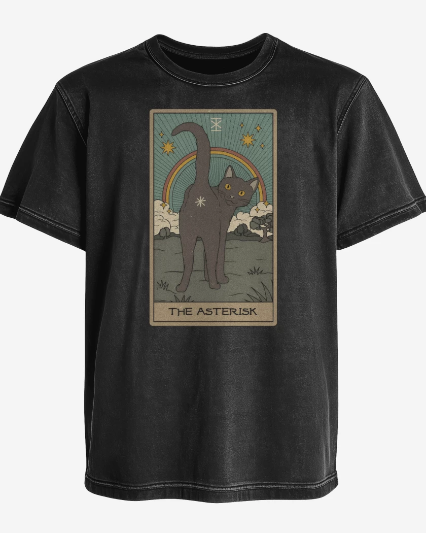 Polera desgastada Gatito Asterisco 