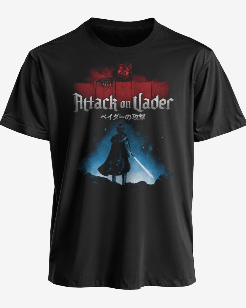 Polera premium Negro de Attack on Vader Nro 2